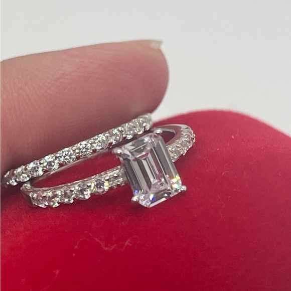 Jewelry - Emerald Cut Wedding Engagement Ring